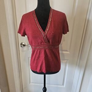 Womens Short Sleeve Sweater